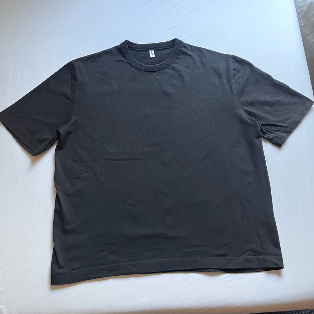 KOTN black Egyptian cotton knit crew neck short sleeve T-shirt
